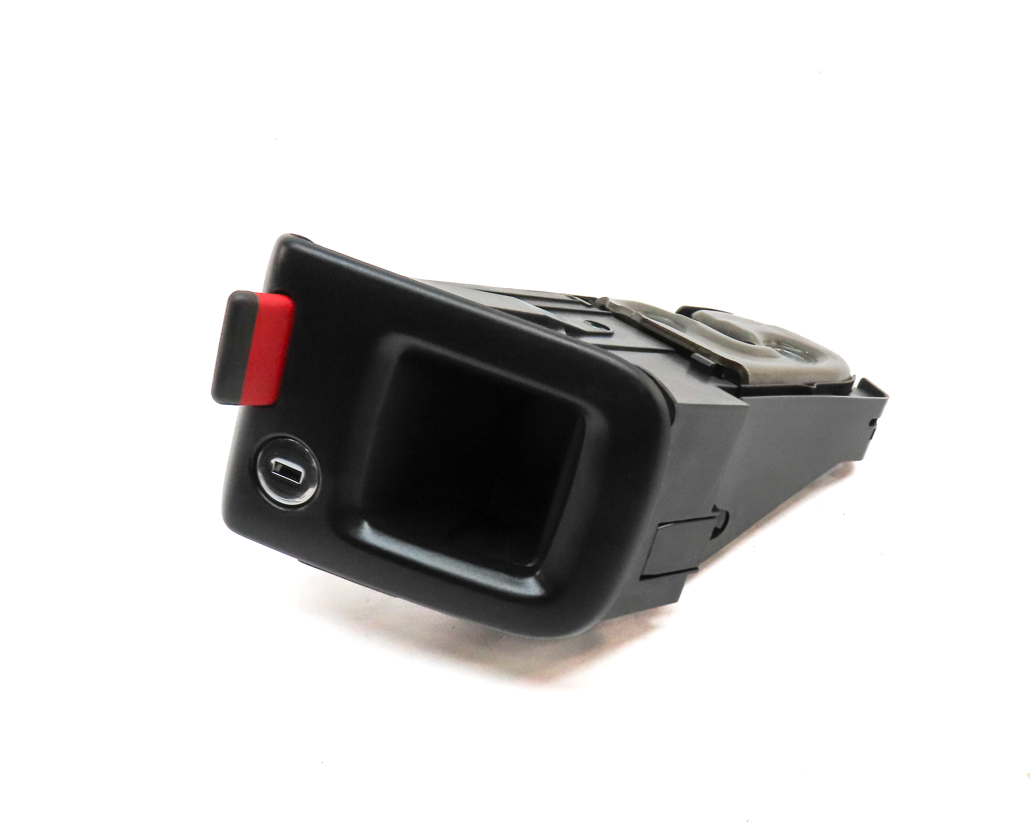 2013 AUDI A5 (B8 8T) REAR LEFT FOLDING SEAT BACK RELEASE LATCH HANDLE (BLACK) — exact item pictured